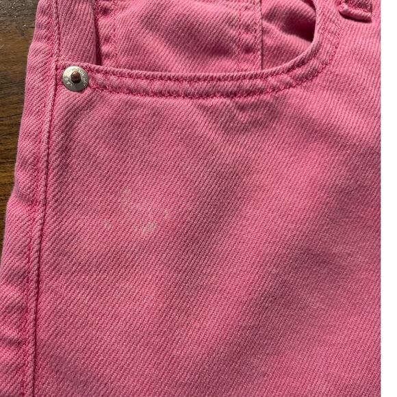 Gap Women's 30R / 10 - 34 x 29 Baggy Wide Leg Mid Rise Ultrasoft Denim Pink - Picture 16 of 16